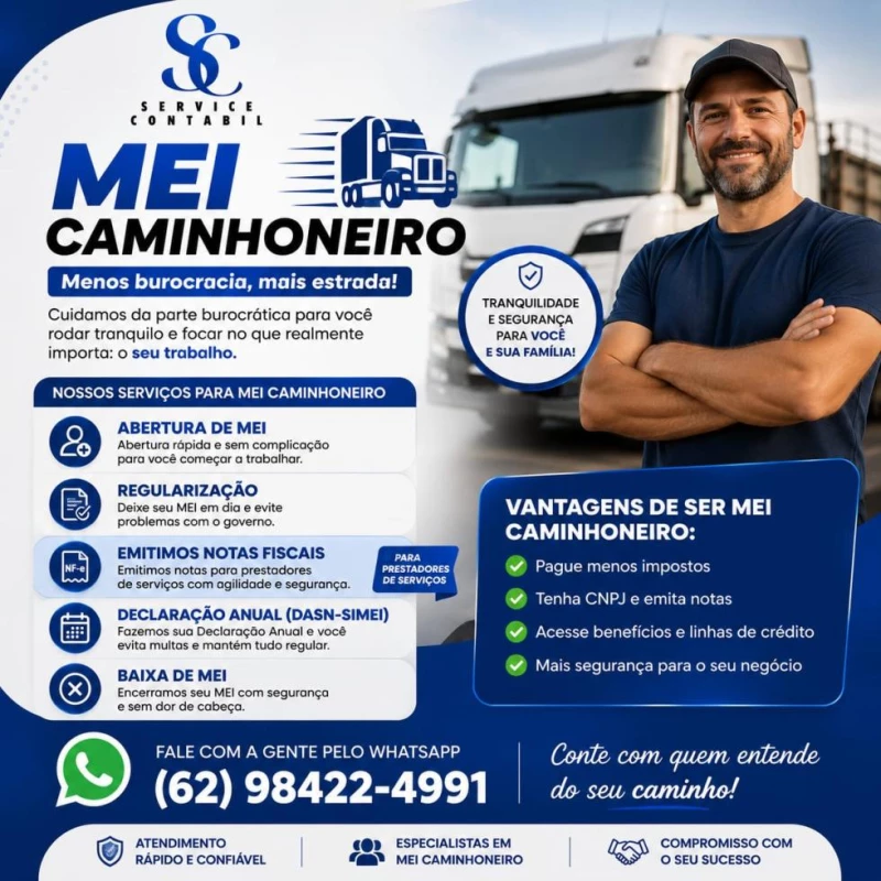 Prestação de serviços MEI Caminhoneiro