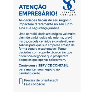 Contabilidade para Prestadores  de Serviços